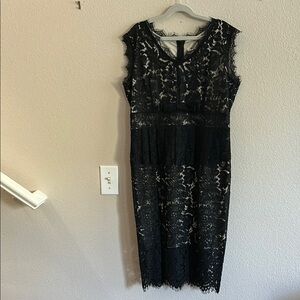 Elegant Black Lace Dress